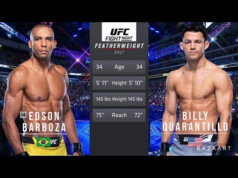 Edson Barboza vs Billy Quarantillo full fight