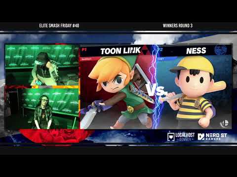 Elite Smash Friday #40 - Fabian (Toon Link) Vs. SJW (Ness) - Winners Round 3