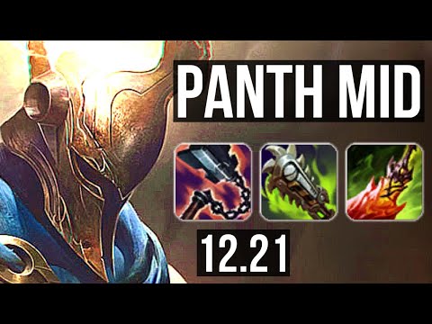PANTHEON vs SYLAS (MID) | 8/0/11, 1000+ games, Legendary | KR Master | 12.21