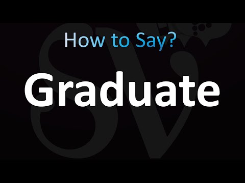 How to Pronounce Graduate (CORRECTLY!)