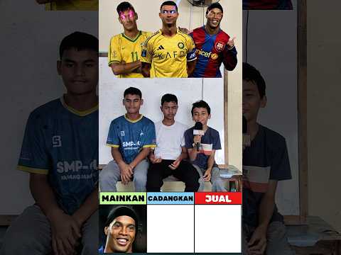Cristiano Ronaldo vs Ronaldinho vs Neymar mana yang cocok untuk dijual