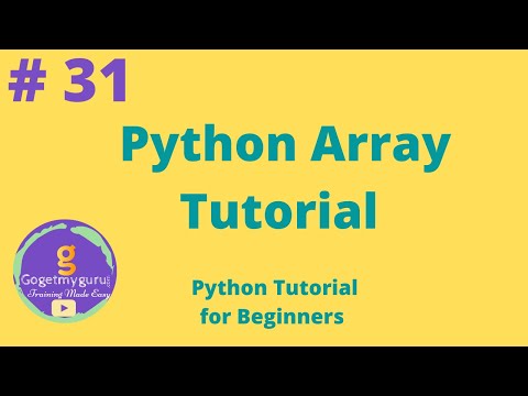 31 Python Array Tutorial