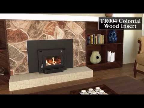 TR004- Colonial Wood Stove Insert