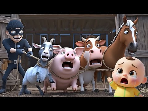 Thief in Old MacDonald's Farm + More stories | The Lost Horse & Cow & Pig Story | 3D Animation