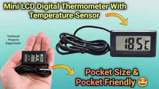 Mini LCD Digital Thermometer With Temperature Sensor | Digital Thermometer | Thermometer