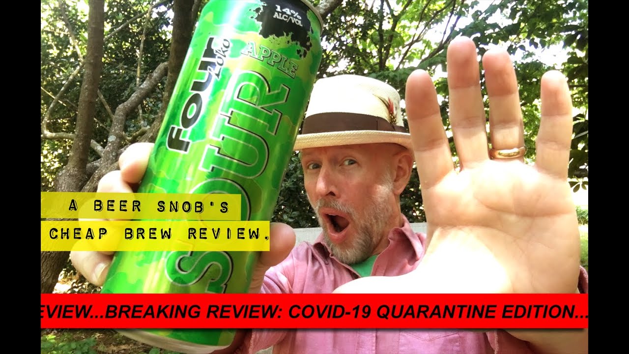 Four Loko Sour Apple Review by A Beer Snob's Cheap Brew Review