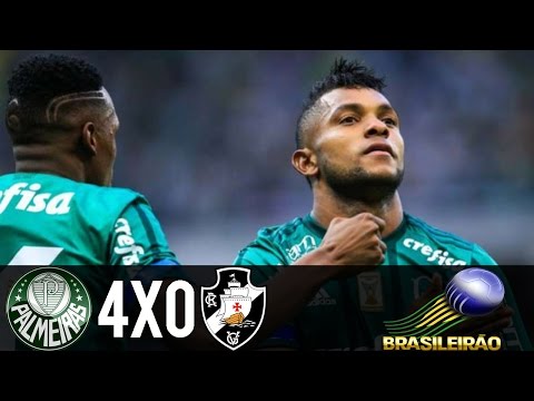 Palmeiras 4x0 Vasco - Melhores Momentos - Brasileiro Série A (14/05/2017)