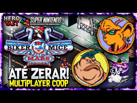 Biker Mice from Mars - O jogo de corrida dos ratos - ATÉ ZERAR! - COOP 2 JOGADORES