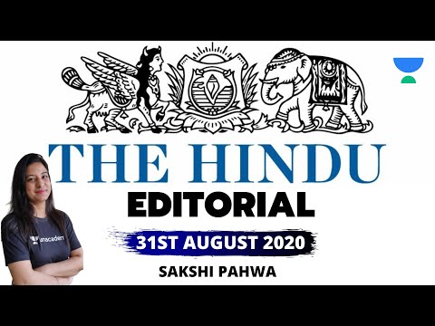 The Hindu editorial- 31st August 2020 by Sakshi Pahwa