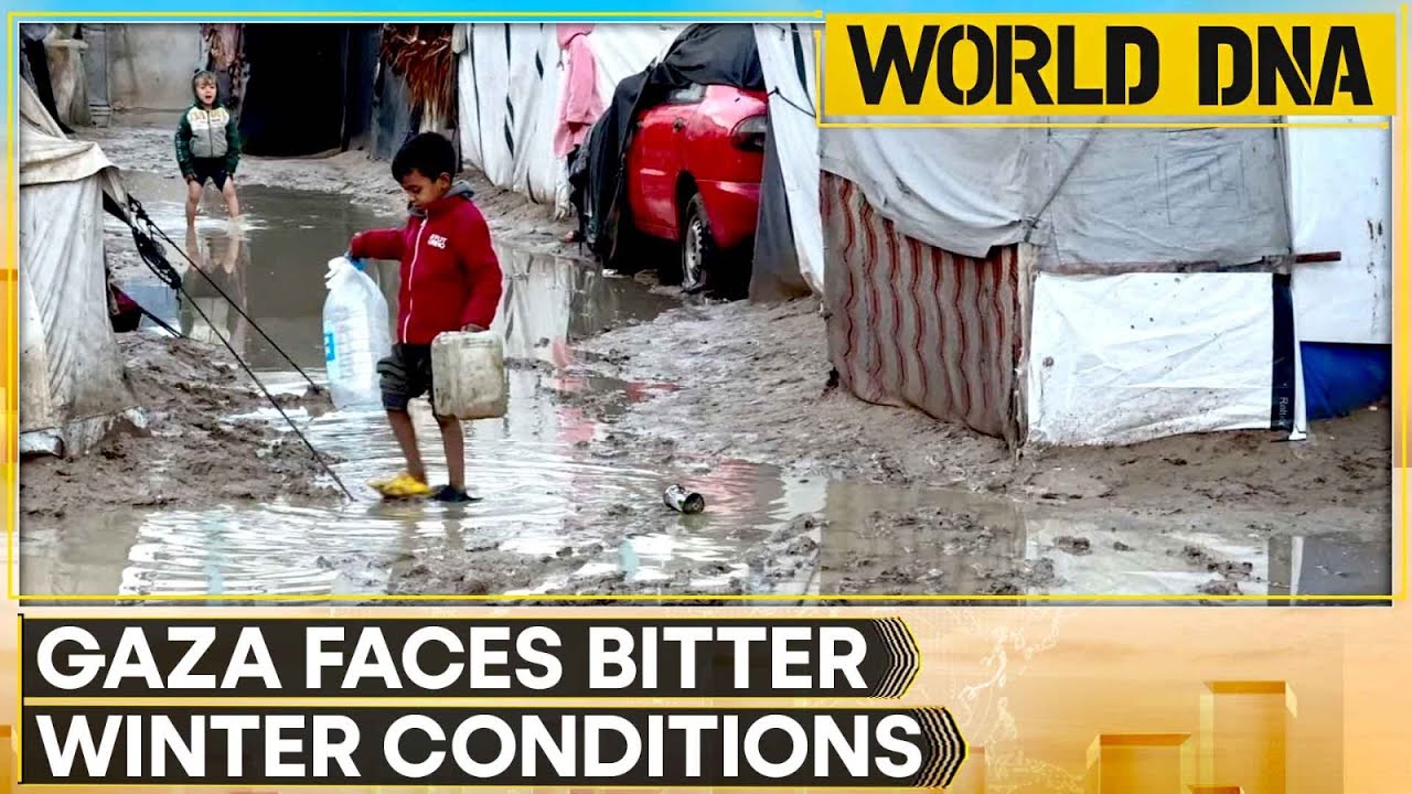 Gaza Floods: Heavy Rain WORSENS Winter Misery in Gaza Leaving Palestinians Freezing in Tents | DNA