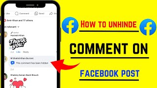 How to unhide comments on facebook post from friends 2024 / in iPhone / ios 17