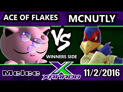 S@X 174 - Ace of Flakes (Jigglypuff) Vs. McNutly (Falco) - SSBM Tournament - Smash Melee