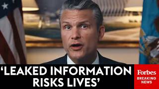 BREAKING NEWS: Pete Hegseth Announces Joint Pentagon-DOJ Task Force To Crack Down On Leakers