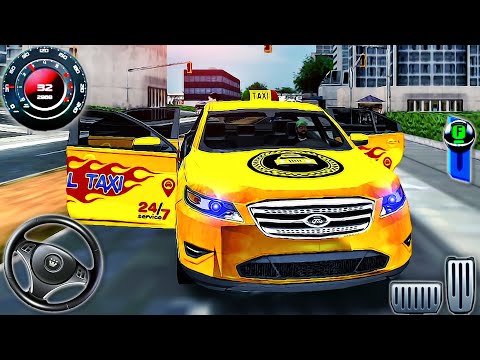 US Prado Car Taxi Cab Simulator 3D - Car Driving in Open World City - Android GamePlay