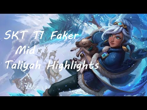 SKT T1 Faker   Taliyah vs Karthus  KDA 21\9\10 Highlights
