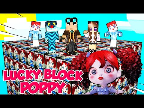 SFIDA DEI LUCKY BLOCK GIGANTI DI POPPY PLAYTIME SU MINECRAFT!!!