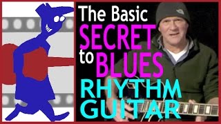 Basic secret to blues rhythm guitar