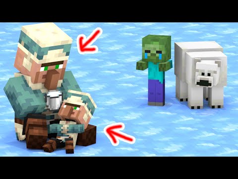 Baby Villager vs Baby Zombie - Minecraft Animation