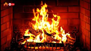 Cozy Fireplace Ambience🔥Burning Fireplace & Crackling Fire Sounds🔥ASMR Fireplace (No Ads)