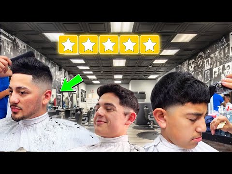 Taking lil bros to get a haircut with best reviewed barber in my city! 🤯🔥 **life changing**