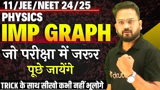 Physics Exams में आने वाले सभी महत्वपूर्ण GRAPH📉🔥11th/JEE/NEET 2024 Physics || By Gopal Sir