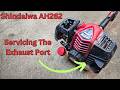 Servicing A Plugged Shindaiwa Hedge Trimmer Exhaust Port De Carboning