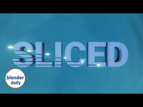 Text slicing: Mesh Boolean | Blender Geonodes Daily, tip 50