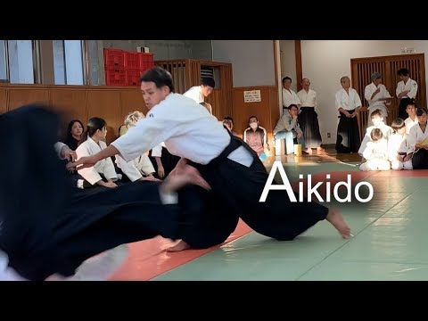 Aikido ‐Throwing to each other from Aikido Shinburenseijuku students