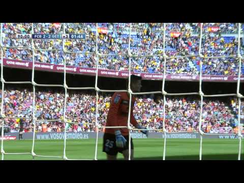 Goal of Lafita(2-2)FC Barcelona - Getafe CF - HD