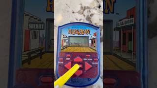 Hangman handheld pocket travel game Vintage #gameplay
