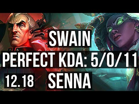 SWAIN & Lucian vs SENNA & Seraphine (SUP) | 5/0/11, 400+ games | EUW Master | 12.18