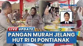 GPM Polresta Pontianak Jelang HUT ke-80 RI, Beras, Gula, dan Minyak Goreng Dijual Harga Terjangkau