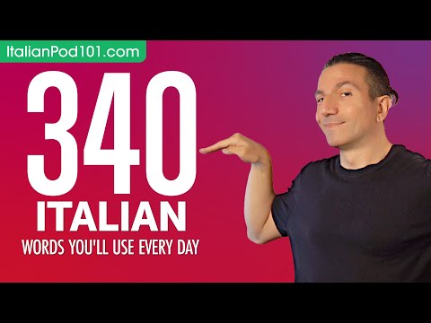 340 Italian Words You'll Use Every Day - Basic Vocabulary #74