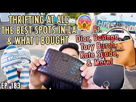Thrifting  At  All The Best Spots in LA & What I bought! ft  Dior, Bottega, Tory Burch & More!