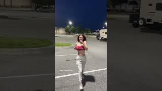 Braless no bra bouncy bouncing boobs dancing tiktok nip slip boob