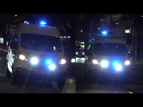 [Flashed By Speed Camera]Metropolitan Police / 2020 Ford Transit Custom / Cage Van /Responding Twice