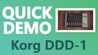 Video thumbnail for Korg DDD-1 Drum Machine - Quick Demo by tafony