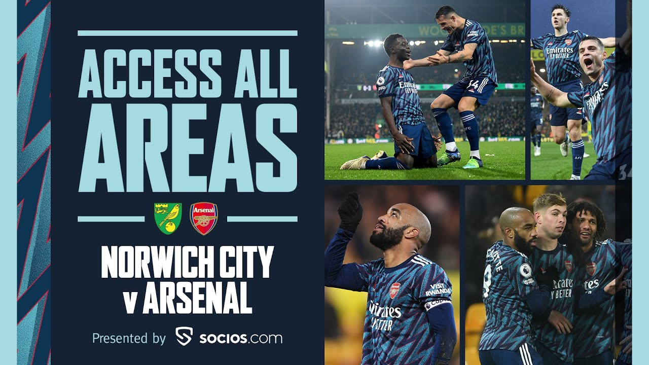 ACCESS ALL AREAS | Norwich 0-5 Arsenal | Goals, celebrations, reactions, fans & more!