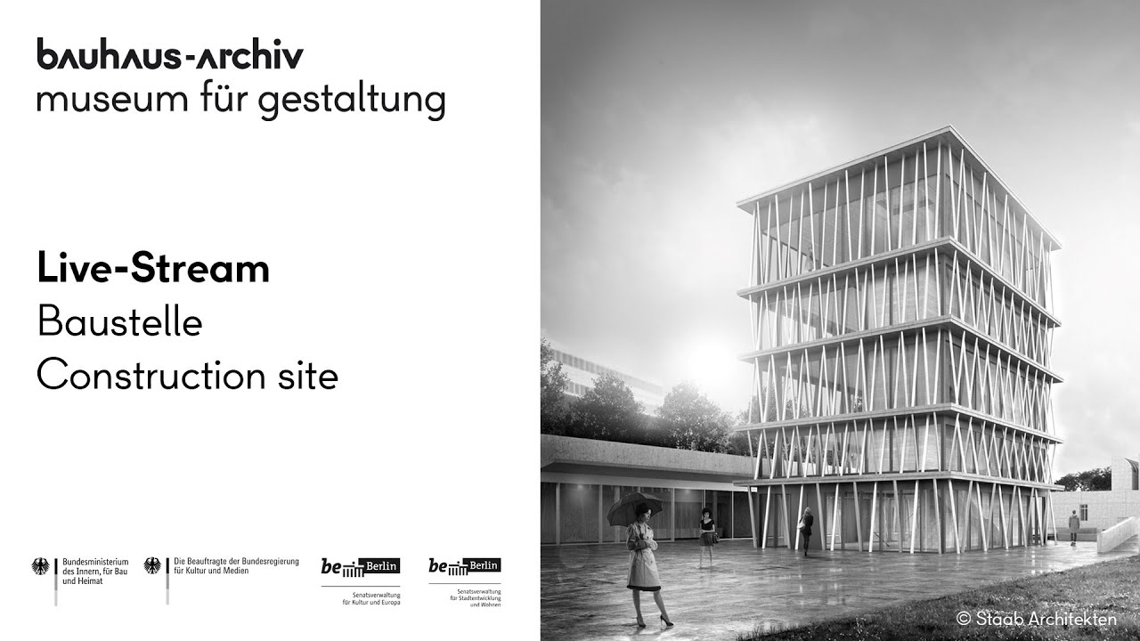 Live webcam view of Bauhaus-Archiv Construction Site