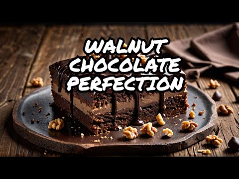 Tempt Your Taste Buds with Dark Chocolate & Walnut Delight  #darkchocolate