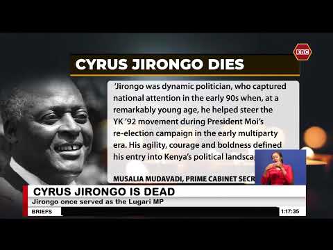 Cyrus Jirongo dies in a car accident involving Climax Coach Bus in Karai, Naivasha