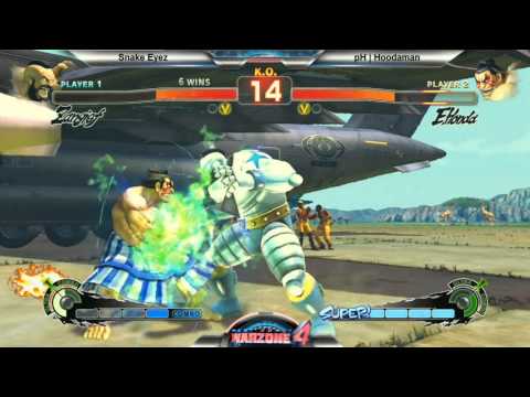 WestCoast Warzone 4 - USF4 Losers Semis - Hoodaman vs Snake Eyez