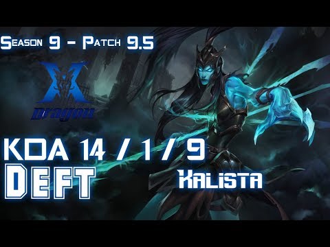 KZ Deft KALISTA vs ASHE ADC - Patch 9.5 KR Ranked