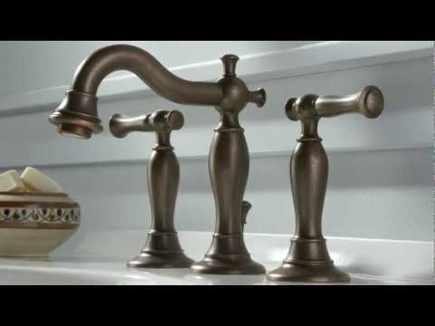 Quentin® 8-Inch Widespread 2-Handle Bathroom Faucet 1.2 gpm/4.5 L/min With Lever Handles // OIL RUBBED BRONZE // YouTube Video