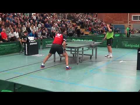 Timo Boll vs Jan   Ove Waldner Leipold Supercup Table Tennis 20171114 Schwabach Stativ  5