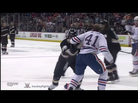 Will Acton vs Matt Beleskey Apr 2, 2014