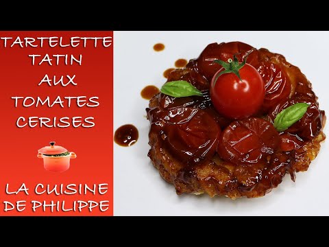 Tartelette tatin aux tomates cerises