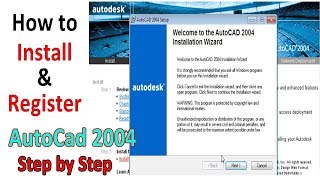How to install auto cad 2004