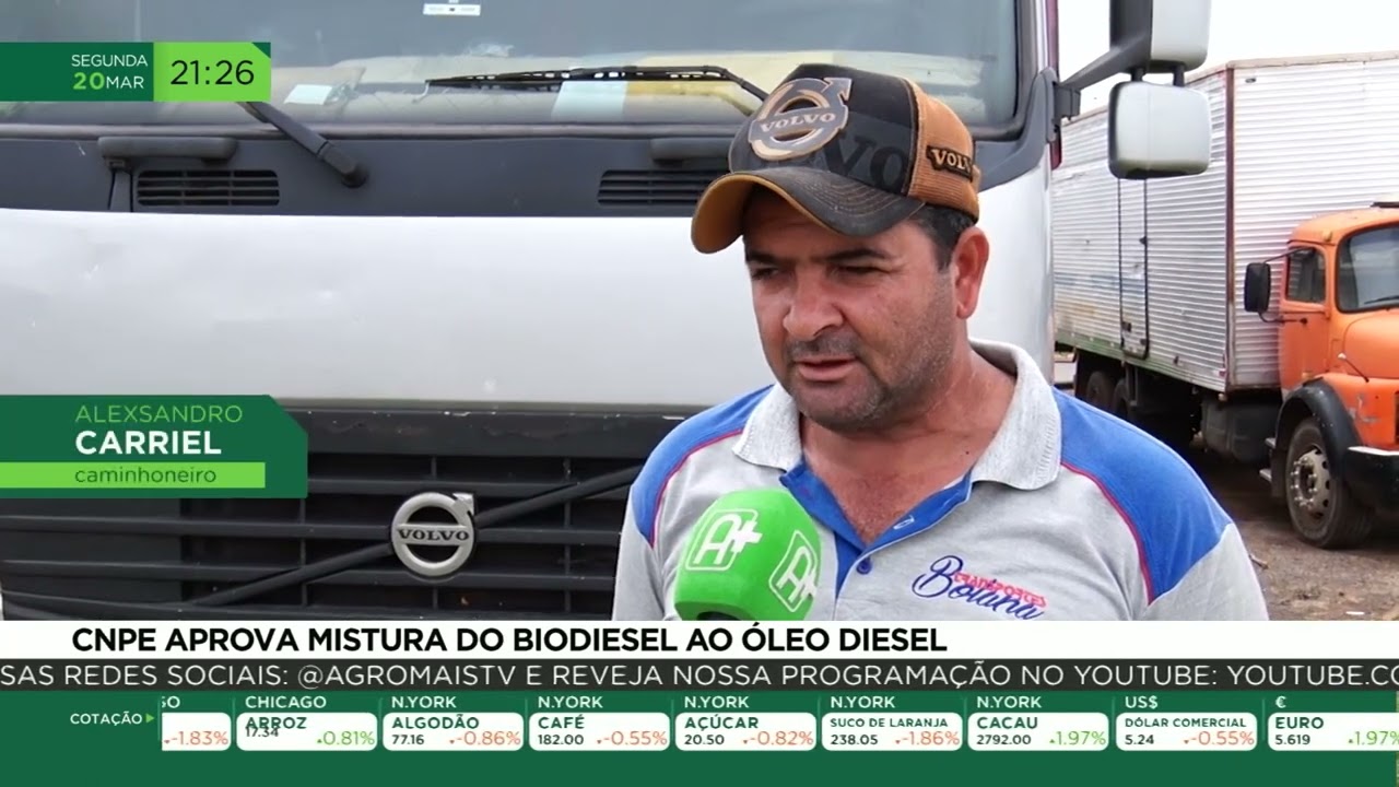 CNPE aprova mistura de biodiesel ao óleo diesel
