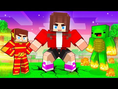 JJ, Mikey and JJ`s Girl Become SUPERHEROES - Maizen Minecraft Animation